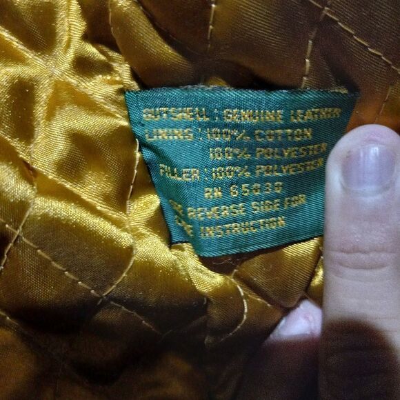 Vintage Leather Jacket The England Nappa Boston Traders - Picture 9 of 14